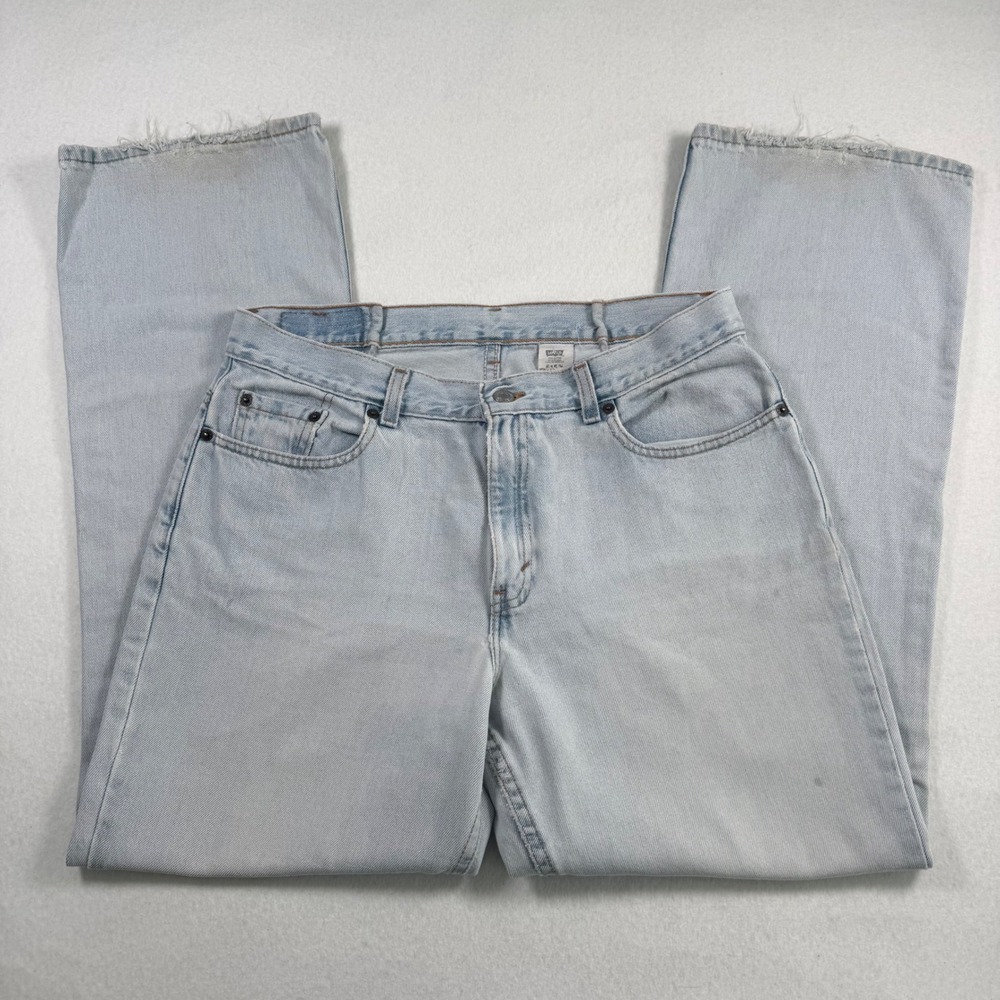 Vintage Levis 515 Boot Cut Jeans Womens Light Wash Cotton Denim Lower Rise 33W
